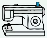 Sewing machine clipart