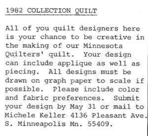 Autumn Sampler - May 1982 Newsletter